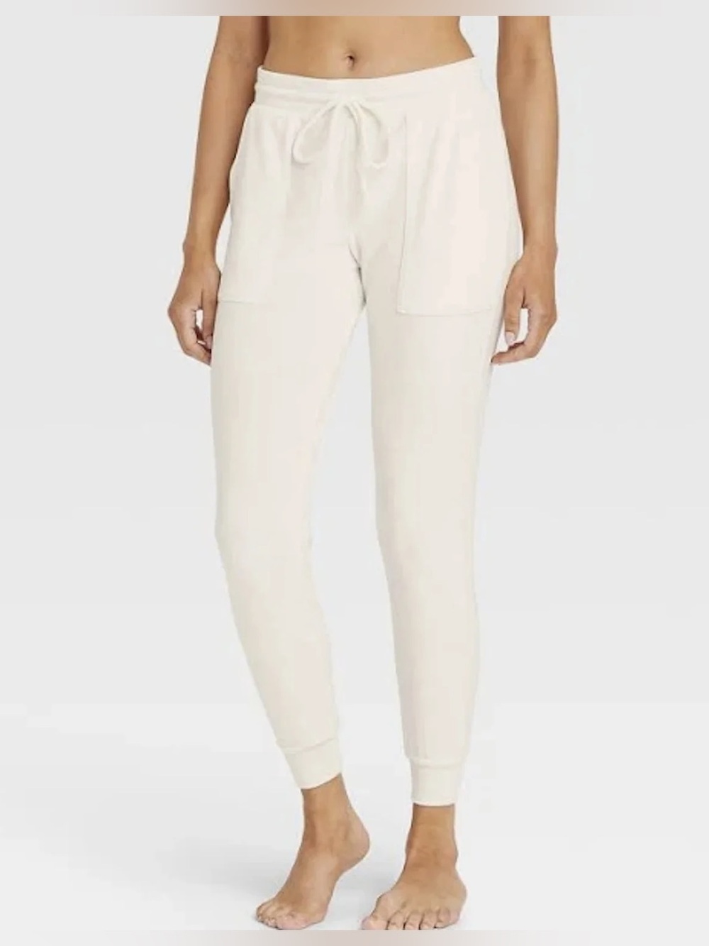 Women’s Stars Above White Fleece Jogger Sweatpants